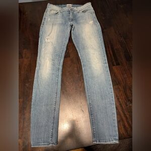 Hudson Slim Straight/Skinny Distressed Jeans, Women's 27x28